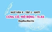 Soạn bài Củng cố, Mở rộng trang 84 Ngữ văn lớp 9 tập 1 Kết nối tri thức